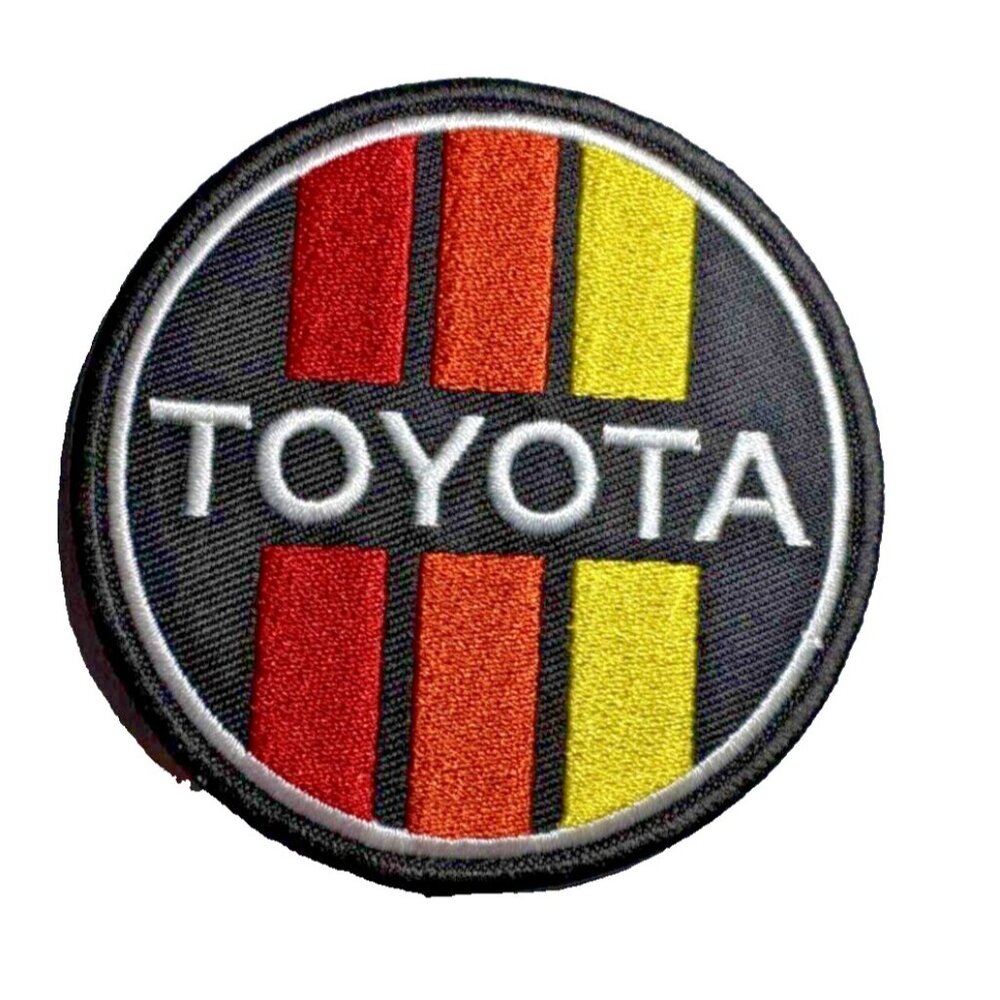 Toyota Motorsports Racing Car Vintage Style Retro 3in Patch Iron / Sew-On